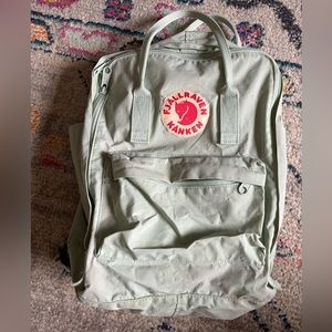 Light green backpack